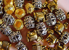 pandora silver plated beads